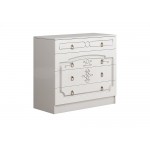 Каролина Комод (Белый глянец холодный, белый)