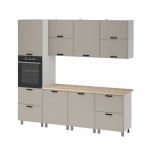 МК Аленушка 2,4м Магнолия Керамика,скоба черный,сонома