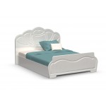 Кровать Гармония 1,4м, Белый глянец холодный