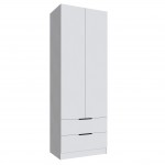 Шкаф Мадрид (0,8) с 2 ящ. без зеркала белый