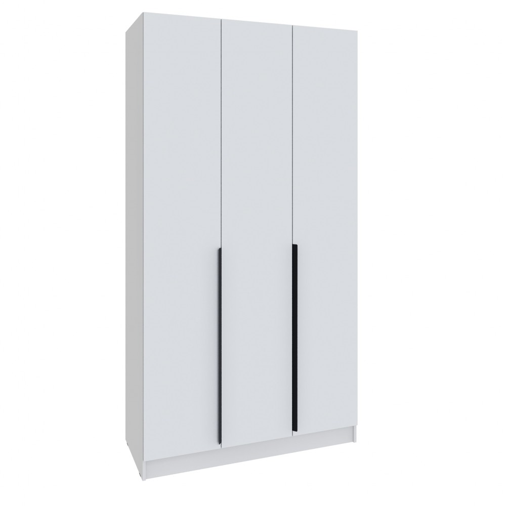 Шкаф Мадрид (1,2) с 3 ящ. внутри без зеркала белый