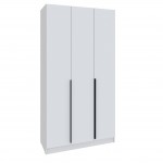 Шкаф Мадрид (1,2) с 3 ящ. внутри без зеркала белый