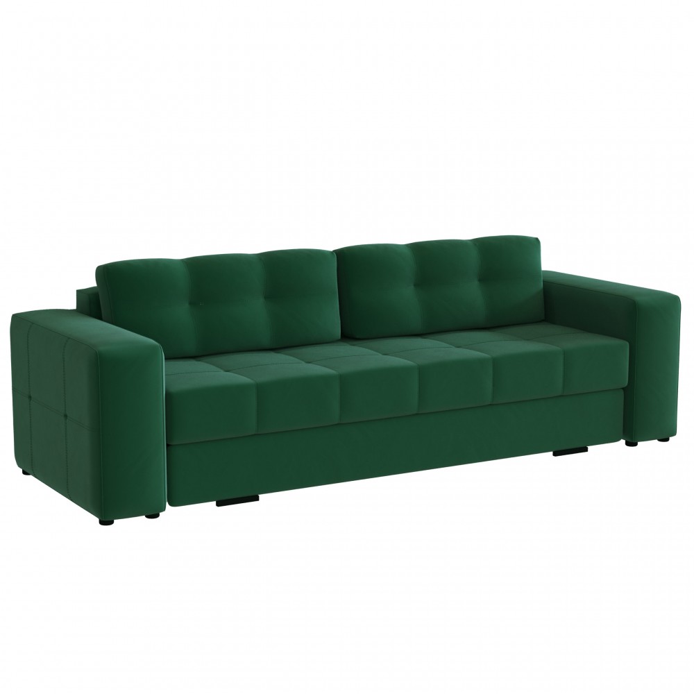 Диван раскладной Верден, изумруд