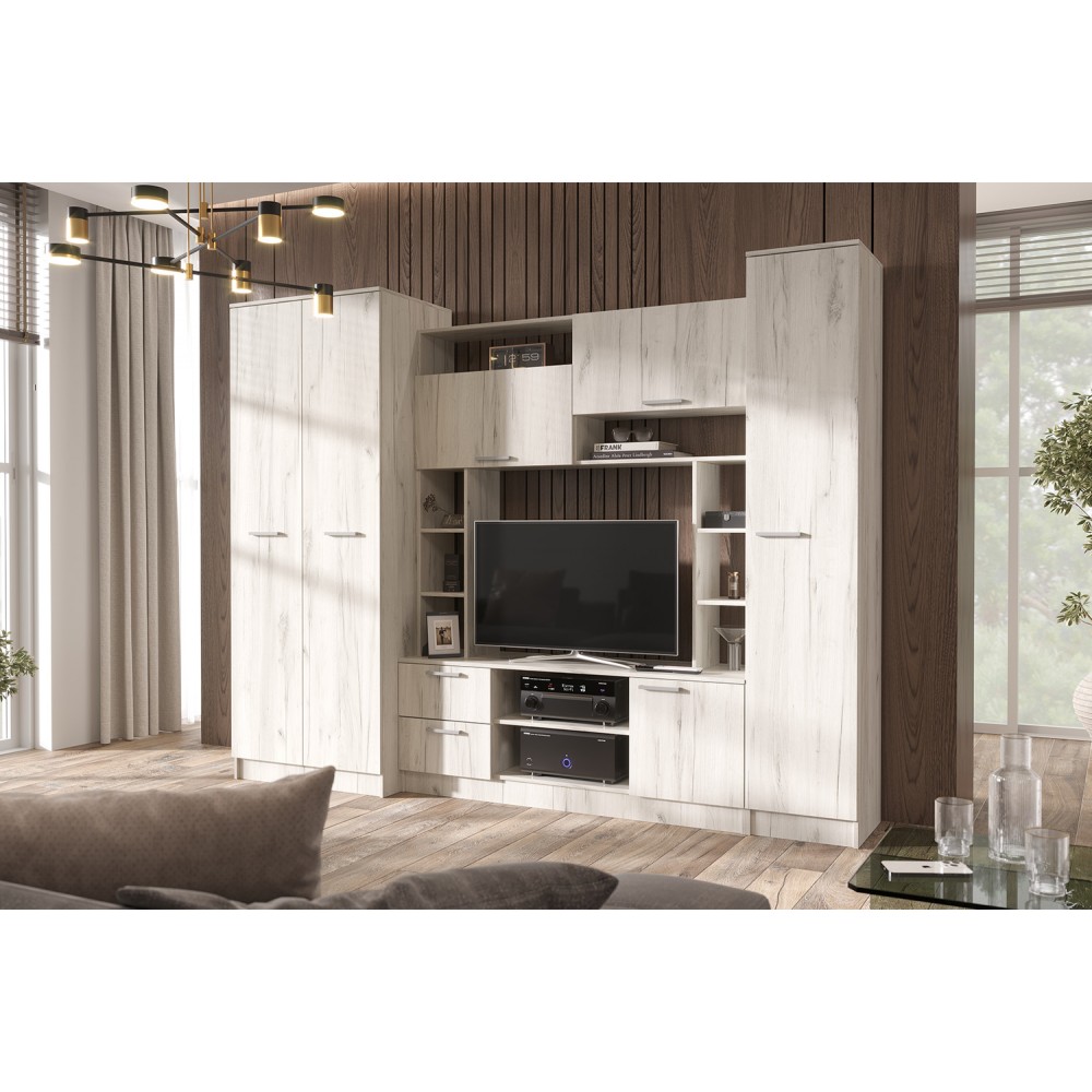 Гостиная Флора, Дуб крафт белый