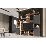 Гостиная Мини, Графит, Дуб крафт