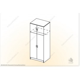 Шкаф двухстворчатый