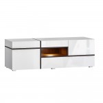 Тумба ТВ Мадера, Белый глянец холодный