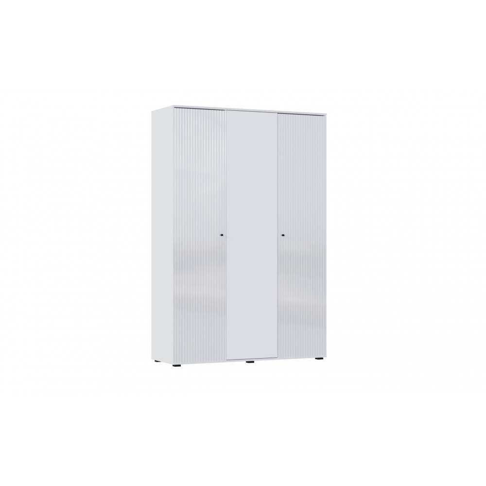 Шкаф трехстворчатый Оливия, Белый, Белый Глянец