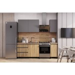 Кухня Шерлок 1,6 м, крафт, графит