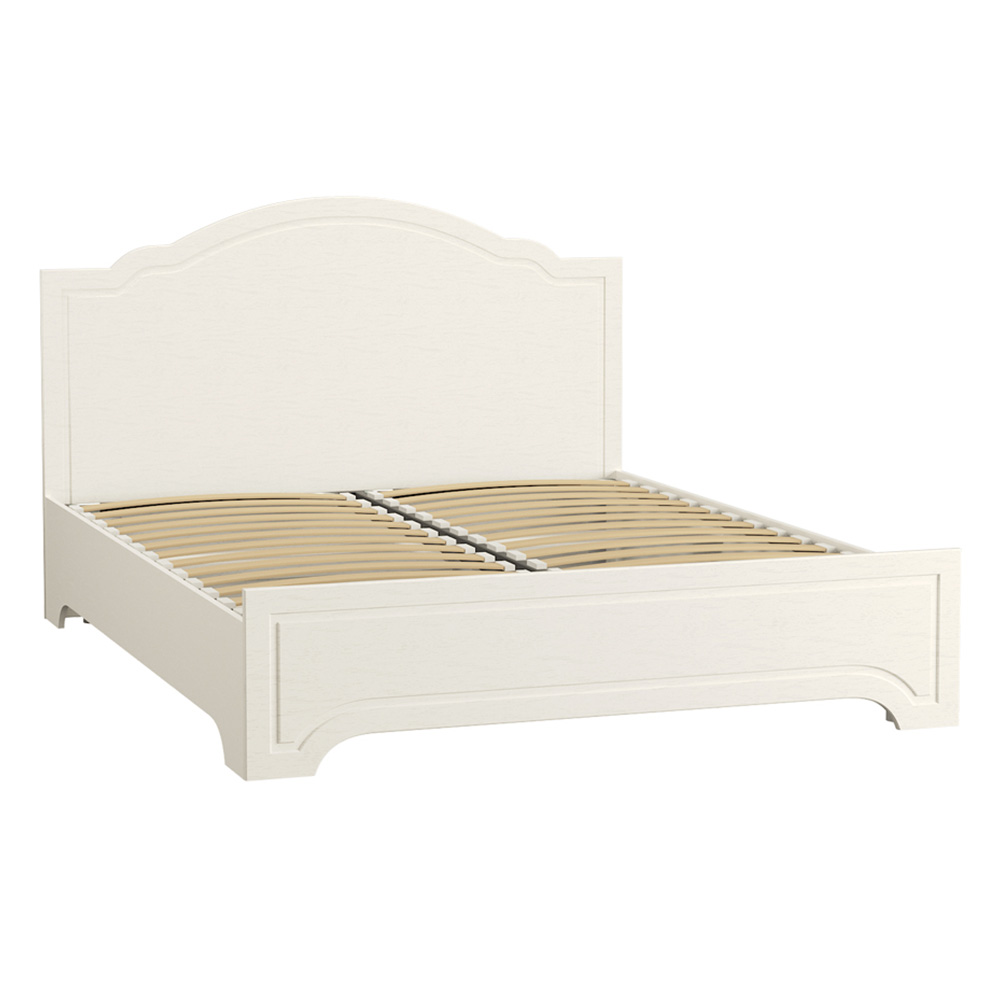 Кровать с ортопедическим основанием Ливерпуль 13.27.01, Белый, Ясень ваниль