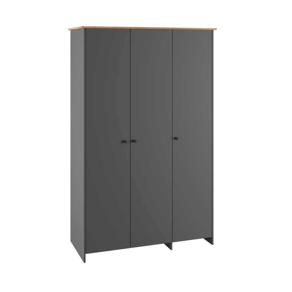 Шкаф трехстворчатый Теодора, Графит