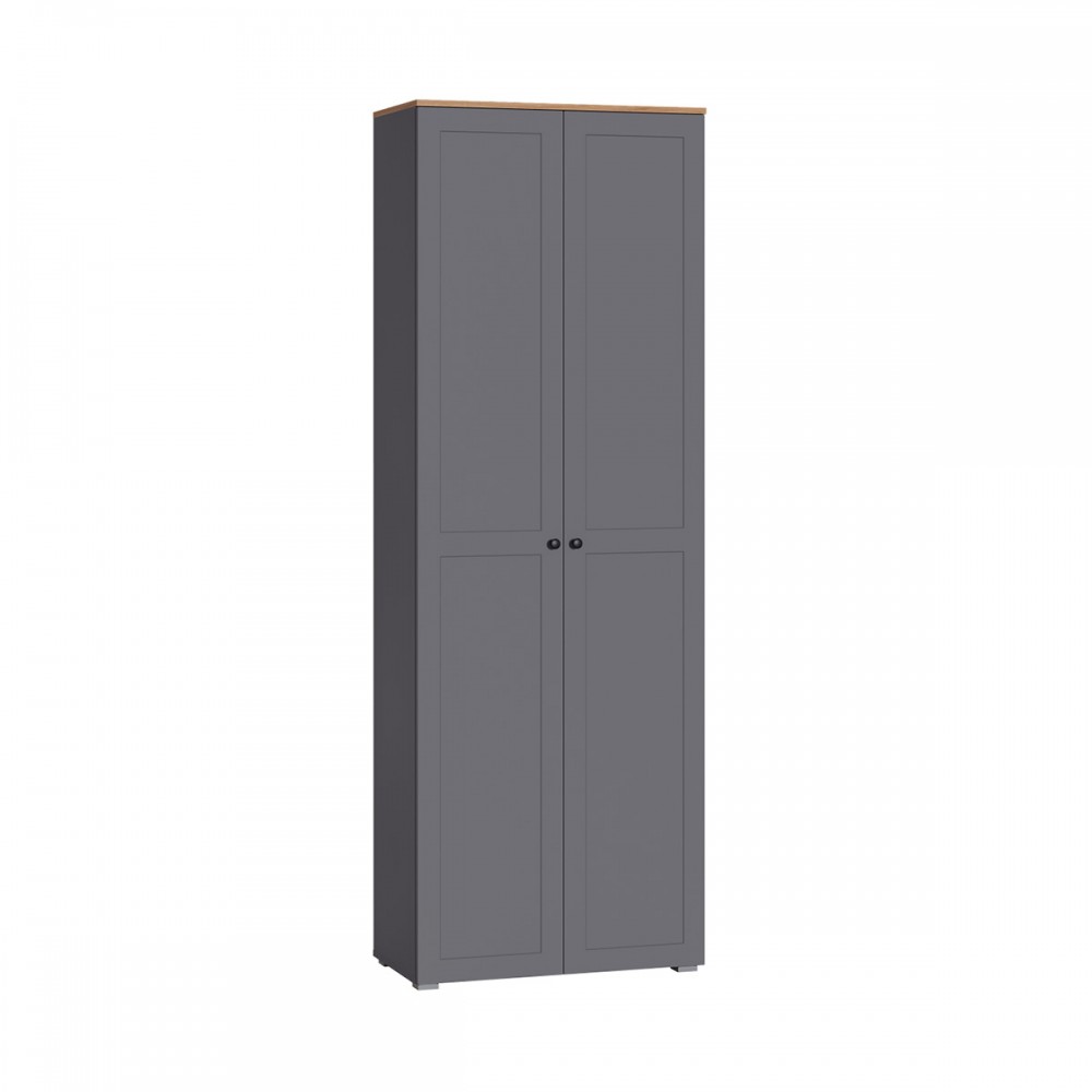 Шкаф 16.307 Остин Серый Графит, Дуб Золотой