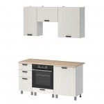 МК Аленушка 1,6м в.7 Лотос Молочный,скоба антрацит,сонома