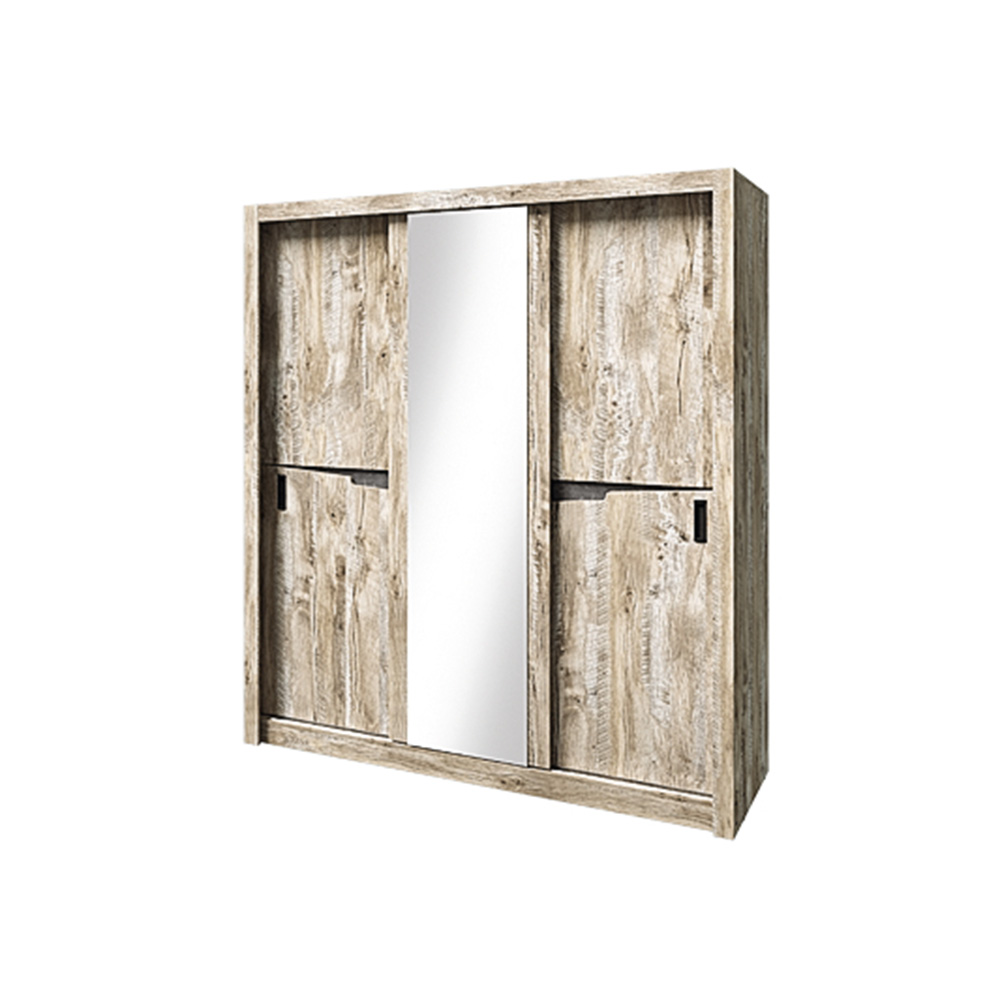 Шкаф-купе 2.0 Ривьера, Дуб Юкон, Бетон темный