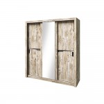 Шкаф-купе 2.0 Ривьера, Дуб Юкон, Бетон темный