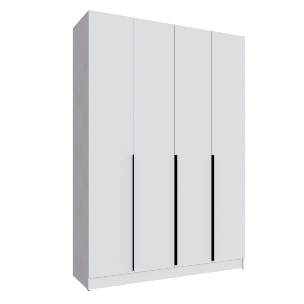 Шкаф Мадрид (1,6) с 6 ящ. внутри без зеркала белый