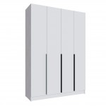 Шкаф Мадрид (1,6) с 6 ящ. внутри без зеркала белый