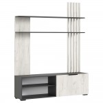 Гостиная Роджина, Дуб крафт белый, Графит