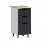 МК Аленушка Н3Я 400 Лотос Сталь,скоба антрацит (без столешницы)