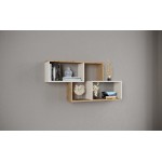 Полка навесная ПН-3, Дуб крафт золотой, кашемир