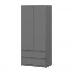 Шкаф Айден ШК06-900, Графит серый