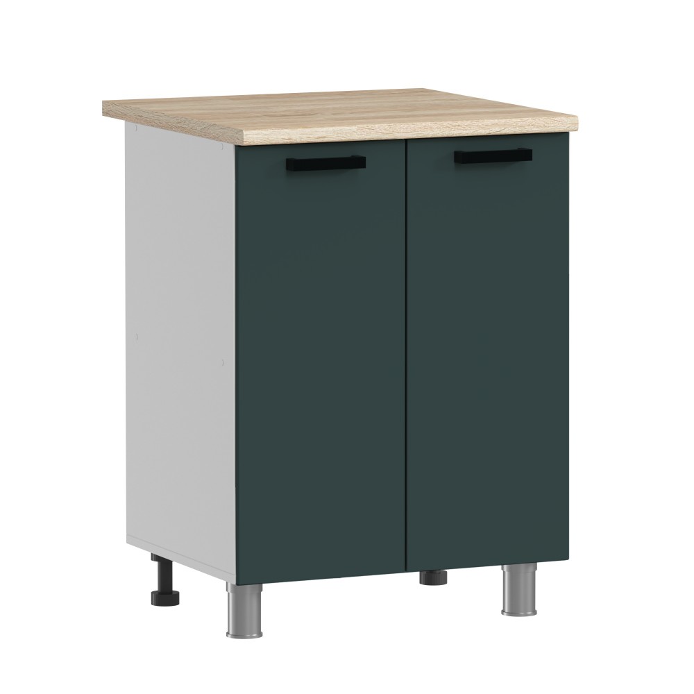 МК Аленушка Н 600 Лаванда Изумруд, скоба черный (без столешницы)