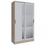 Шкаф-купе Стиль-2 120, Дуб крафт серый, Серый