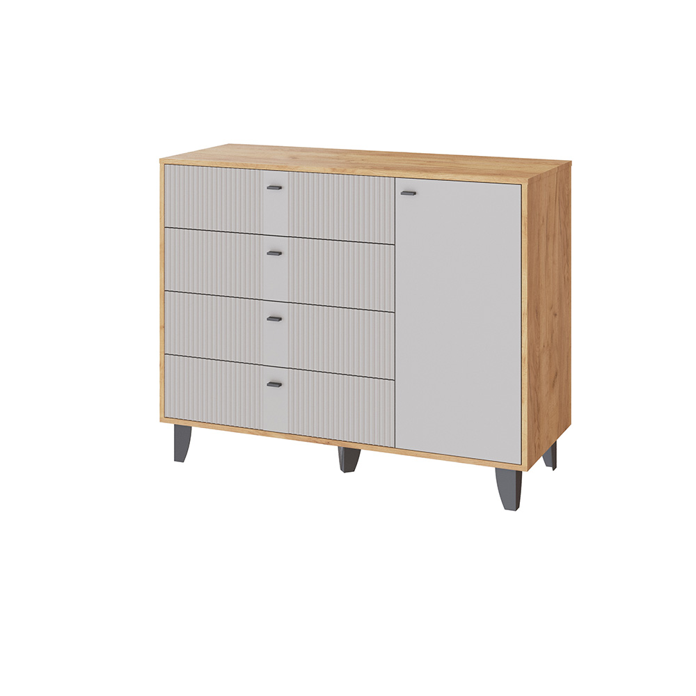 Комод Катрин-13, Дуб крафт золотой, Сантьяго софт