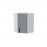 Берн Угловой навесной радиусный шкаф с посудосушителем 550х550 УСР