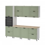 МК Аленушка 2,4м Астра Фисташка,скоба черный,сонома