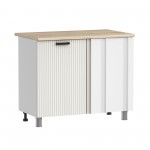 МК Аленушка НПУ 1000 Лотос Молочный,скоба антрацит (без столешницы)