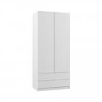 Шкаф двухстворчатый Мадера Ш1800, Белый