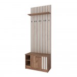 Тумба с вешалкой Кано 800 КПТВ-2, Дуб крафт табачный, Дуб крафт белый