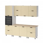 МК Аленушка 2,4м Орхидея Крем,скоба черный,сонома