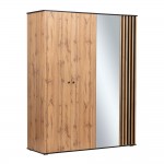 Шкаф для одежды Либерти 51.15, Дуб Вотан, Черный