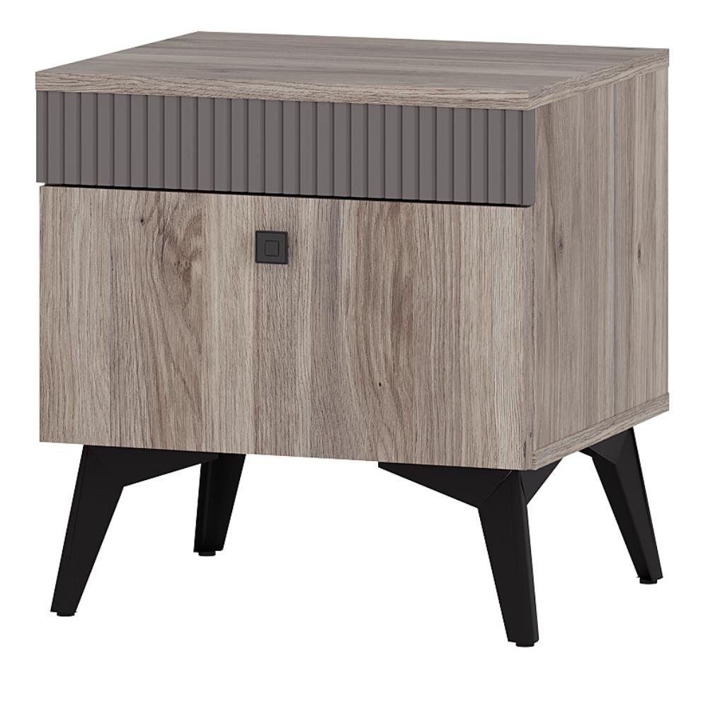 Тумба прикроватная Кассандра ТБ-11, Дуб смоки, MF14