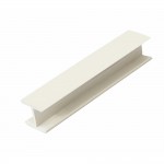 Планка соединительная 180 градусов для цоколя, белая