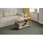 Журнальный стол Консул-5, Дуб крафт золотой, графит серый