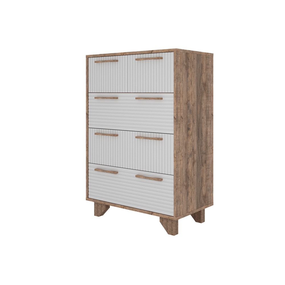 Ньёрд Комод 700.5 Дуб Самдал/Белый софт матовый