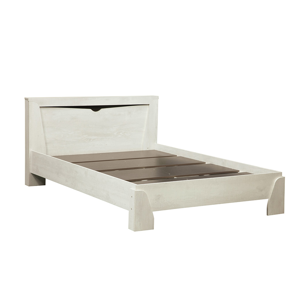 Кровать с настилом Лючия 33.08-02 (1600), Бетон пайн белый, Венге