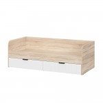 Кровать детская Норд КР03-90, Дуб сонома, Софт пломбир