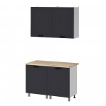 МК Аленушка 1,2м Астра Сталь,скоба черный,сонома