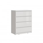 Комод Челси 800 (4 ящика), Белый глянец холодный, Белый