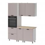 МК Аленушка 1,6м ПД Лаванда Кашемир,скоба черный,сонома