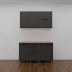 МК Аленушка 1,4м с ящ. Магнолия Сталь,скоба черный,сонома