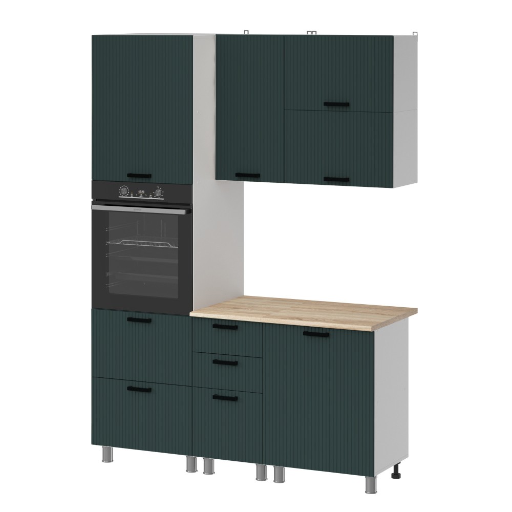 МК Аленушка 1,6м ПД 2 Лотос Изумруд,скоба антрацит,сонома