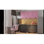 Кухня Осло, 1,8м Карбон Сакура/Карбон Вулкан