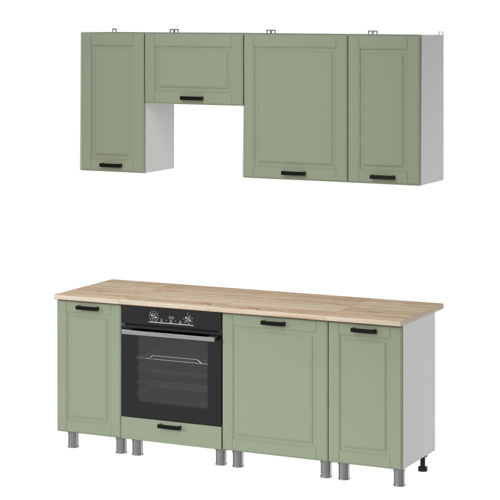 МК Аленушка 2м Астра Фисташка,скоба черный,сонома