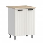 МК Аленушка Н 600 Лотос Молочный,скоба антрацит (без столешницы)