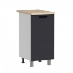 МК Аленушка Н 400 Лаванда Сталь, скоба черный (без столешницы)